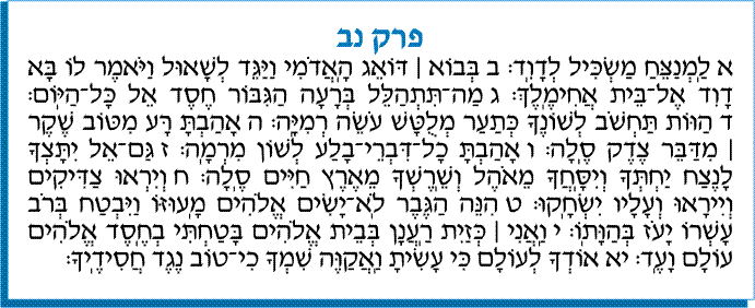 tehilim 052