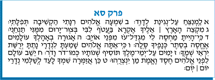 tehilim 061
