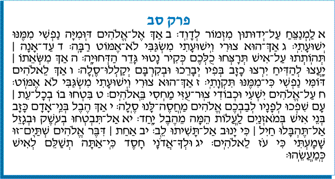 tehilim 062