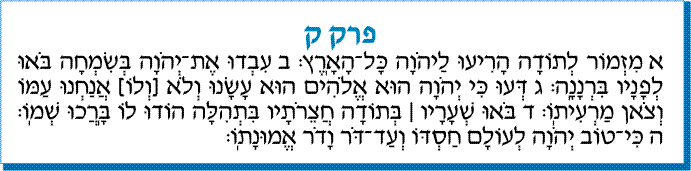 tehilim 100