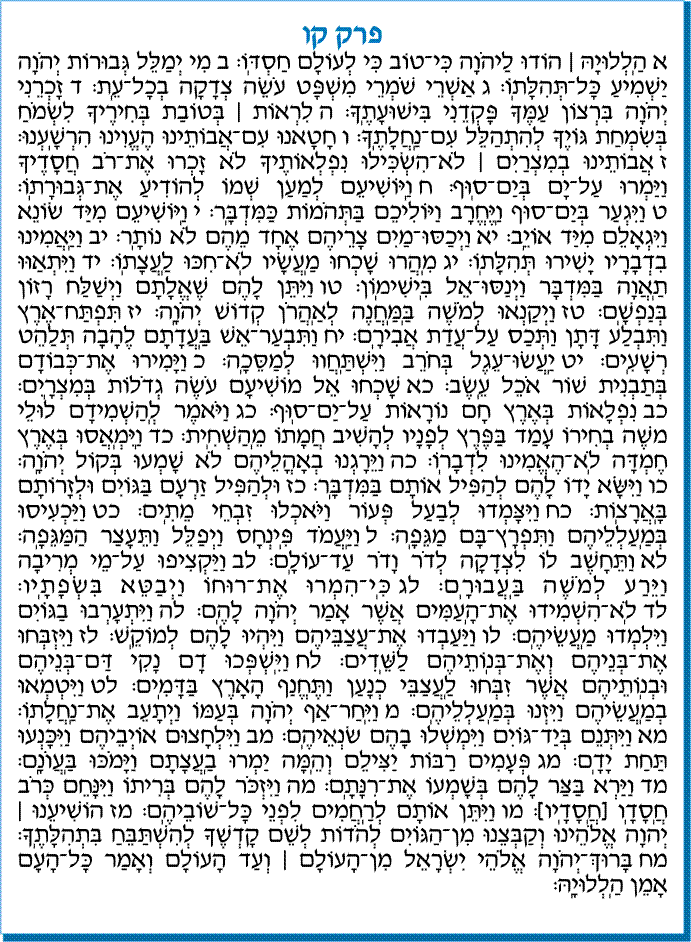 tehilim 106