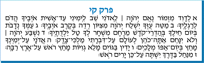 tehilim 110