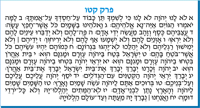 tehilim 115