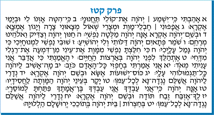 tehilim 116