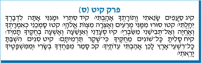 tehilim 119 Lettre Samekh