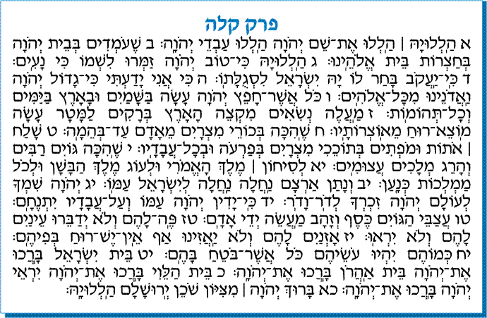 tehilim 135