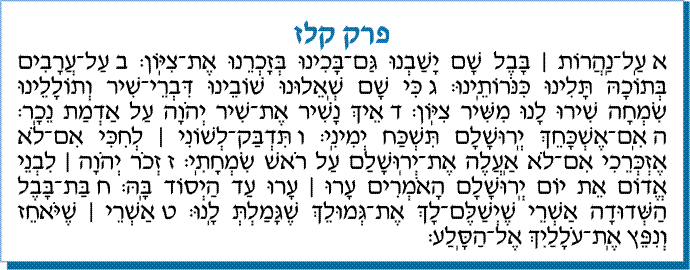 tehilim 137