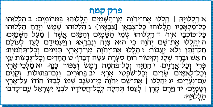 tehilim 148