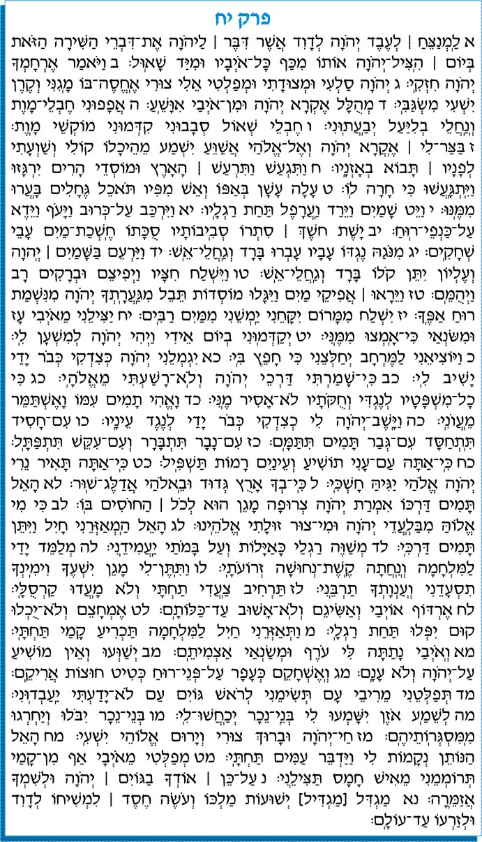 tehilim 018