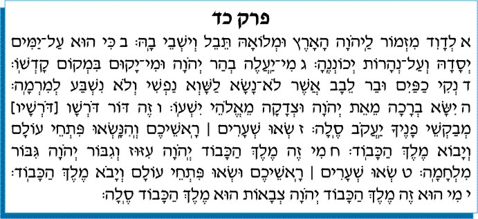 tehilim 24